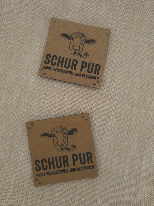 Label mit SCHUR PUR Logo